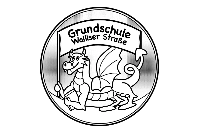 Hier ist das Logo der Grundschule Walliser Straße zu sehen.